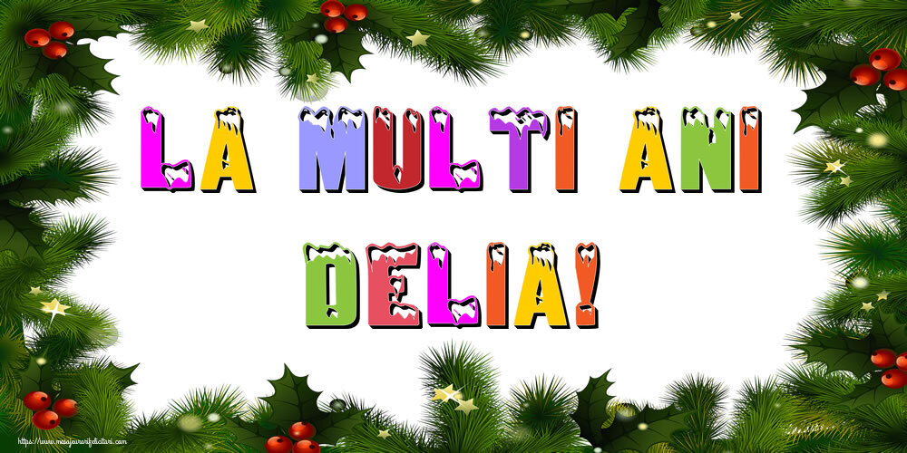 Felicitari de Anul Nou - La multi ani Delia!