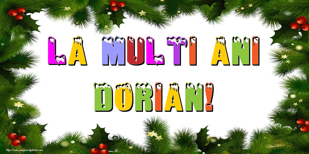  Felicitari de Anul Nou - Brazi | La multi ani Dorian!