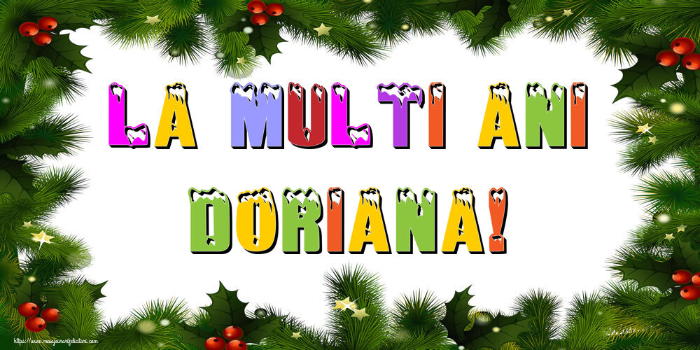 Felicitari de Anul Nou - La multi ani Doriana!