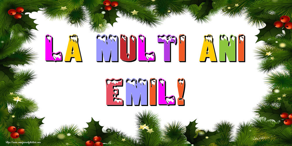 Felicitari de Anul Nou - Brazi | La multi ani Emil!