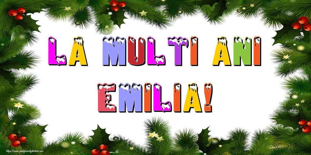 Felicitari de Anul Nou - La multi ani Emilia!