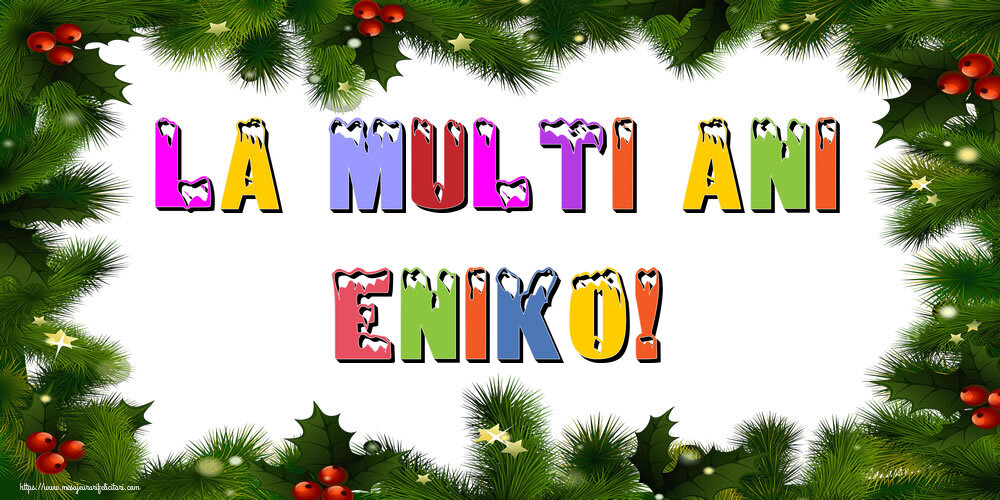 Felicitari de Anul Nou - Brazi | La multi ani Eniko!