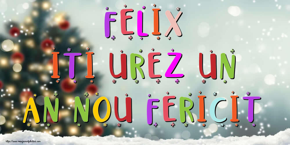 Felicitari de Anul Nou - Brazi & Peisaje De Iarna | Felix, iti urez un An Nou Fericit!
