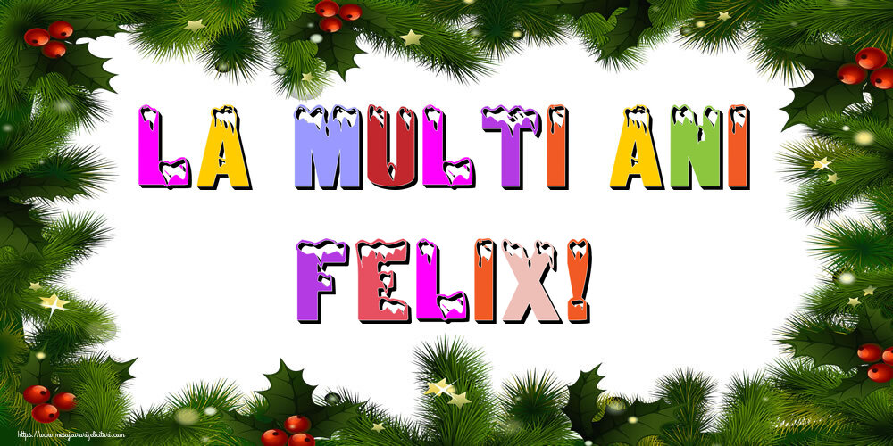 Felicitari de Anul Nou - La multi ani Felix!