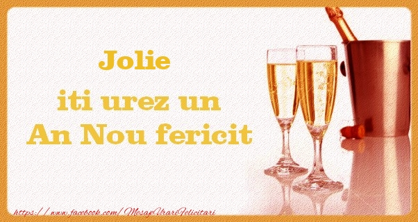 Felicitari de Anul Nou - Jolie iti urez un An Nou fericit