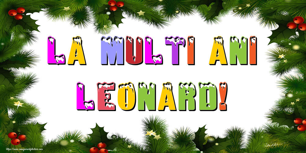 Felicitari de Anul Nou - La multi ani Leonard!