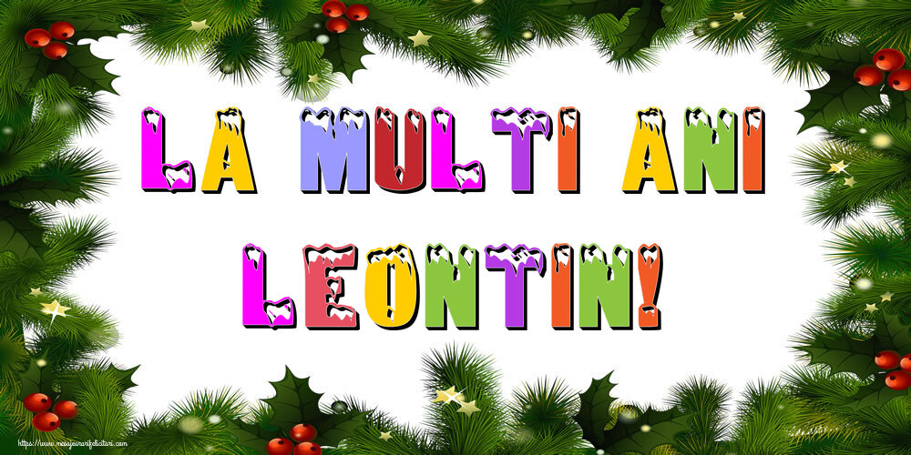 Felicitari de Anul Nou - La multi ani Leontin!