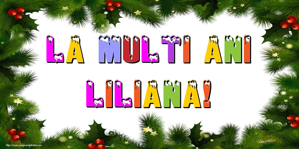  Felicitari de Anul Nou - Brazi | La multi ani Liliana!