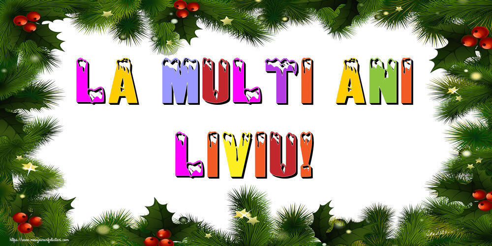 Felicitari de Anul Nou - La multi ani Liviu!