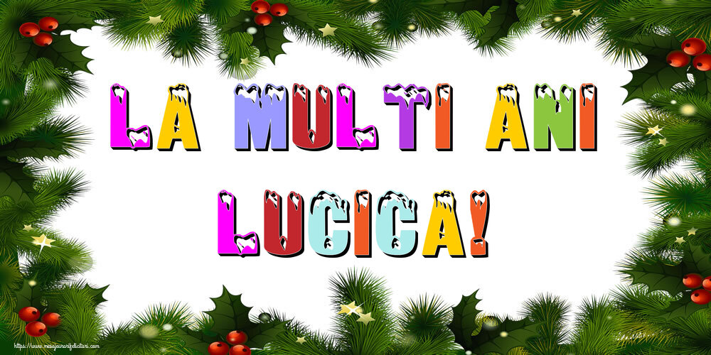 Felicitari de Anul Nou - La multi ani Lucica!