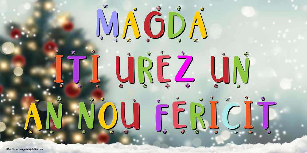 Felicitari de Anul Nou - Brazi & Peisaje De Iarna | Magda, iti urez un An Nou Fericit!