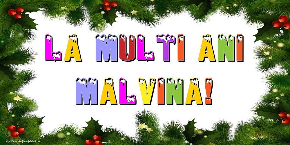 Felicitari de Anul Nou - La multi ani Malvina!