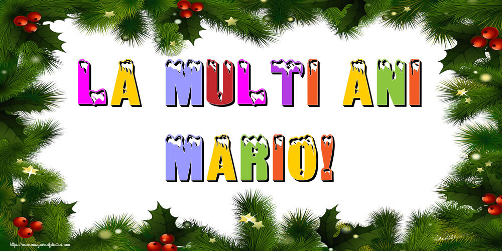 Felicitari de Anul Nou - La multi ani Mario!