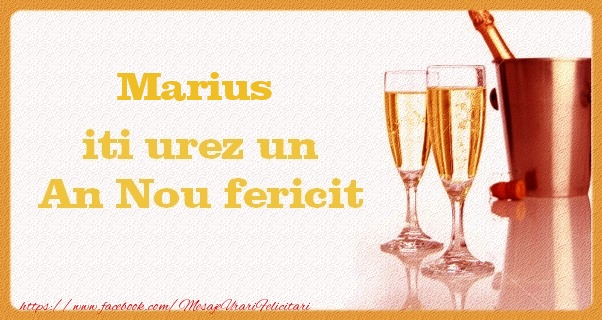 Felicitari de Anul Nou - Marius iti urez un An Nou fericit