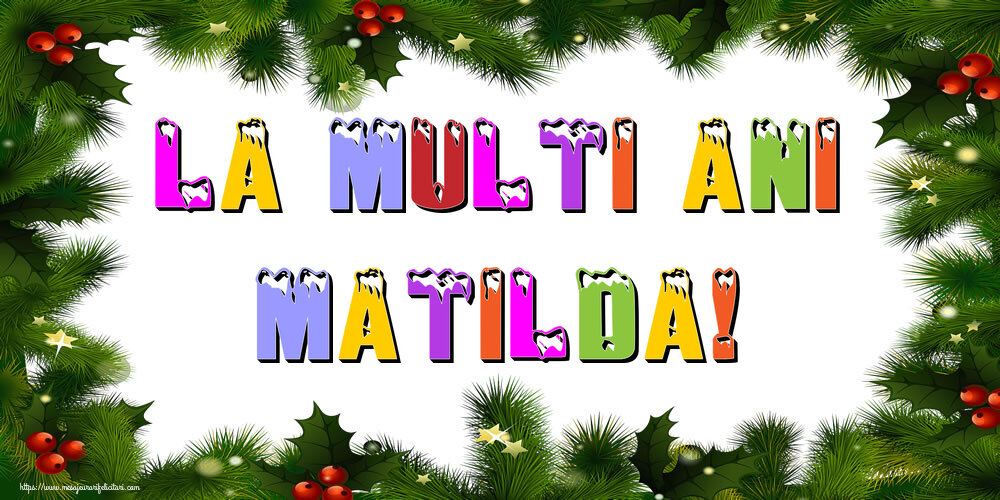 Felicitari de Anul Nou - La multi ani Matilda!