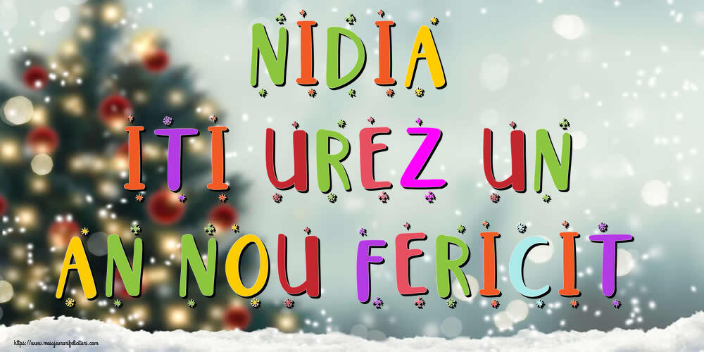  Felicitari de Anul Nou - Brazi & Peisaje De Iarna | Nidia, iti urez un An Nou Fericit!