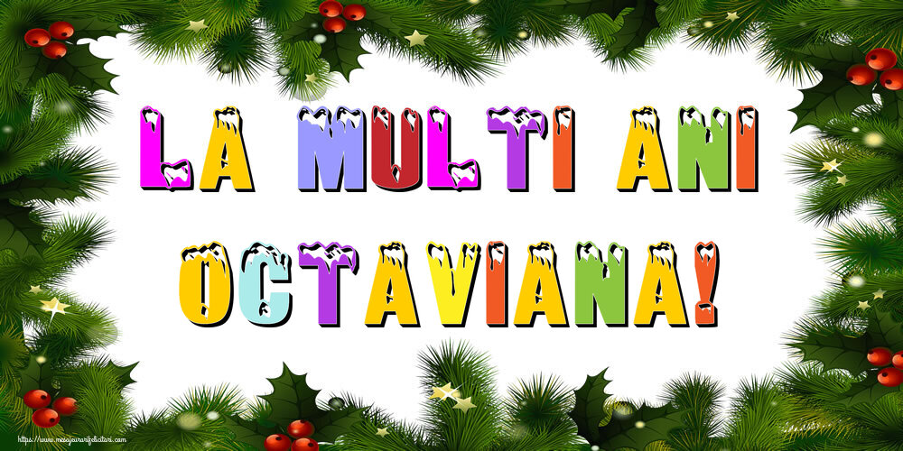 Felicitari de Anul Nou - Brazi | La multi ani Octaviana!