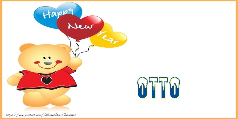 Felicitari de Anul Nou - Baloane & Ursuleti | Happy New Year Otto!