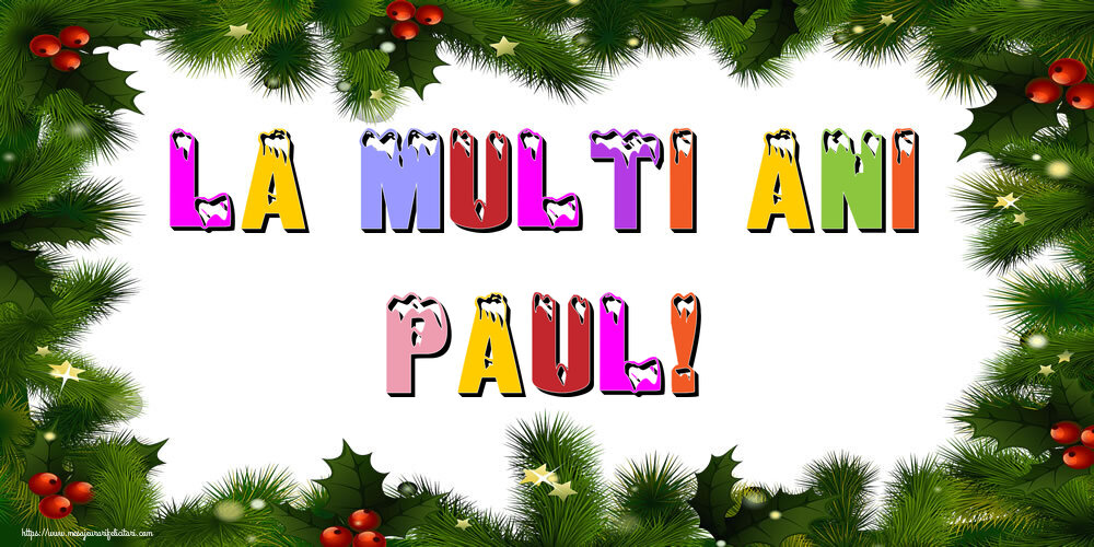  Felicitari de Anul Nou - Brazi | La multi ani Paul!
