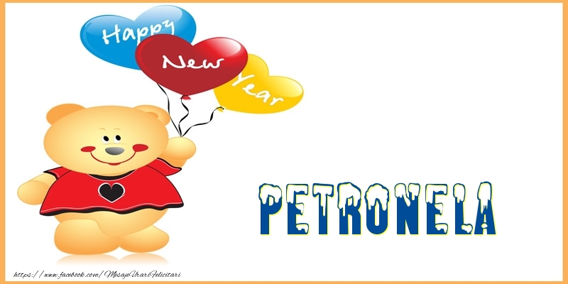 Felicitari de Anul Nou - Baloane & Ursuleti | Happy New Year Petronela!