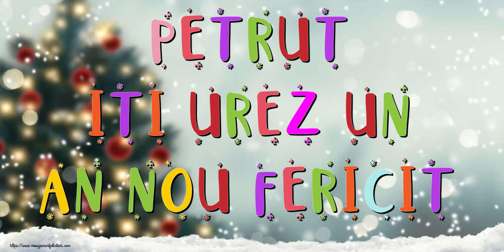  Felicitari de Anul Nou - Brazi & Peisaje De Iarna | Petrut, iti urez un An Nou Fericit!