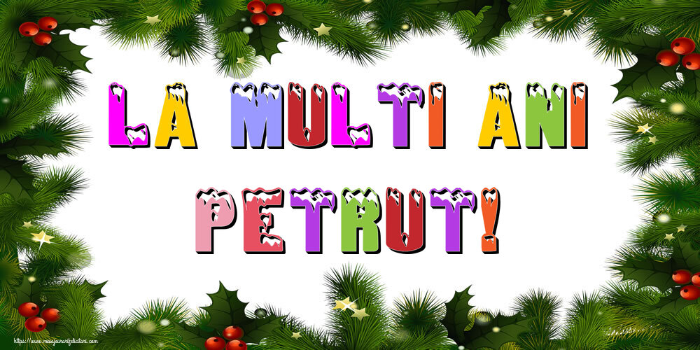 Felicitari de Anul Nou - La multi ani Petrut!