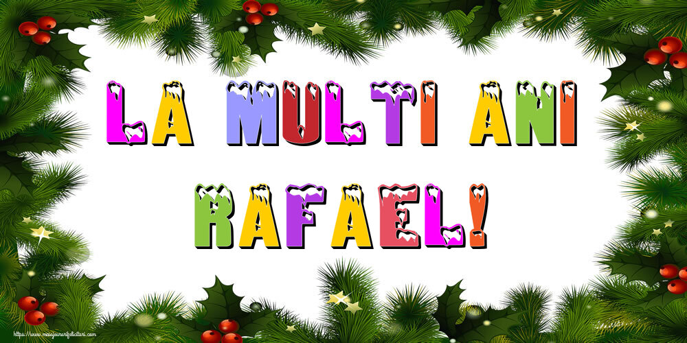 Felicitari de Anul Nou - La multi ani Rafael!