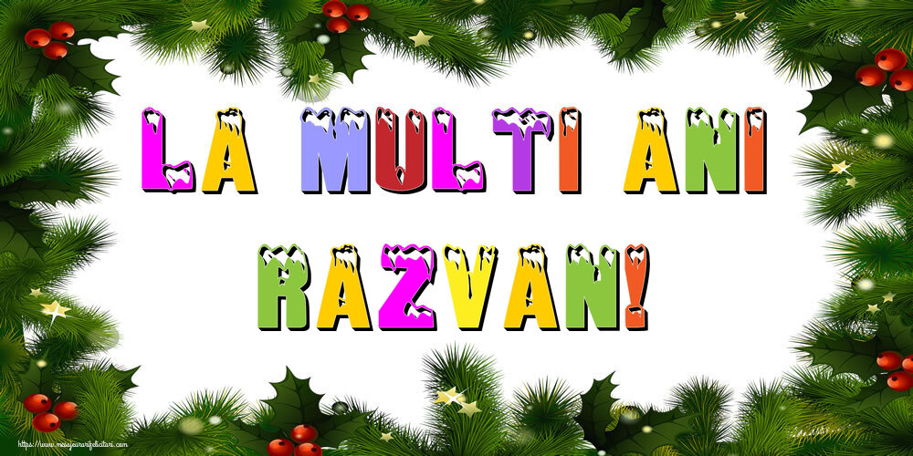 Felicitari de Anul Nou - La multi ani Razvan!