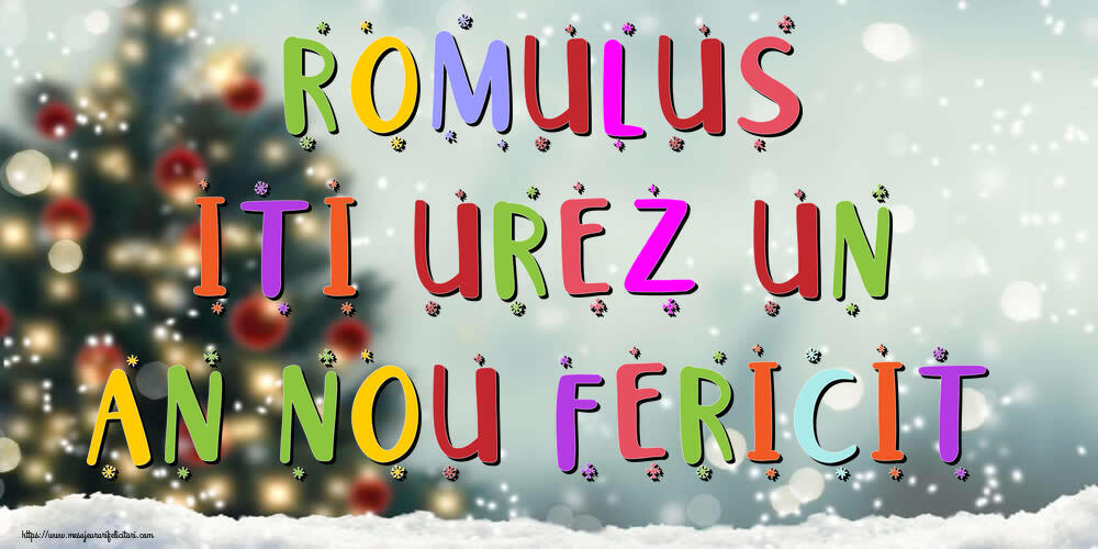  Felicitari de Anul Nou - Brazi & Peisaje De Iarna | Romulus, iti urez un An Nou Fericit!
