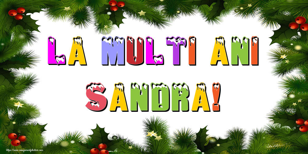 Felicitari de Anul Nou - La multi ani Sandra!