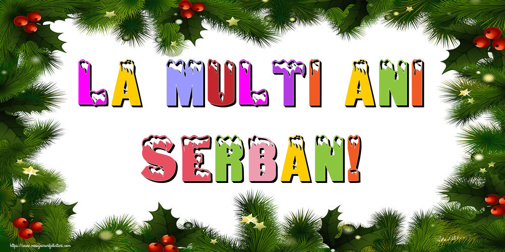 Felicitari de Anul Nou - La multi ani Serban!