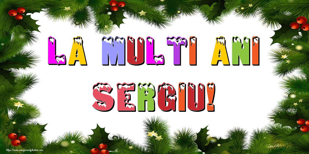 Felicitari de Anul Nou - La multi ani Sergiu!