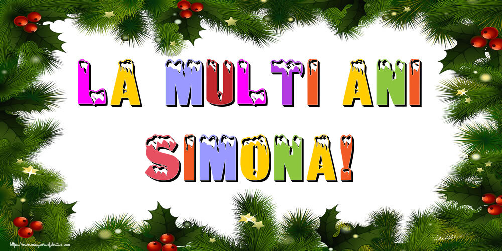 Felicitari de Anul Nou - La multi ani Simona!