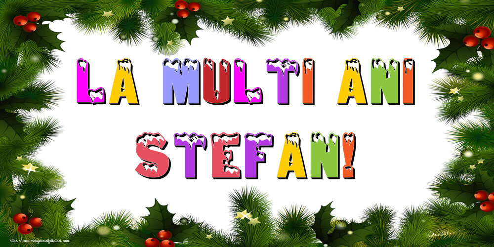 Felicitari de Anul Nou - La multi ani Stefan!
