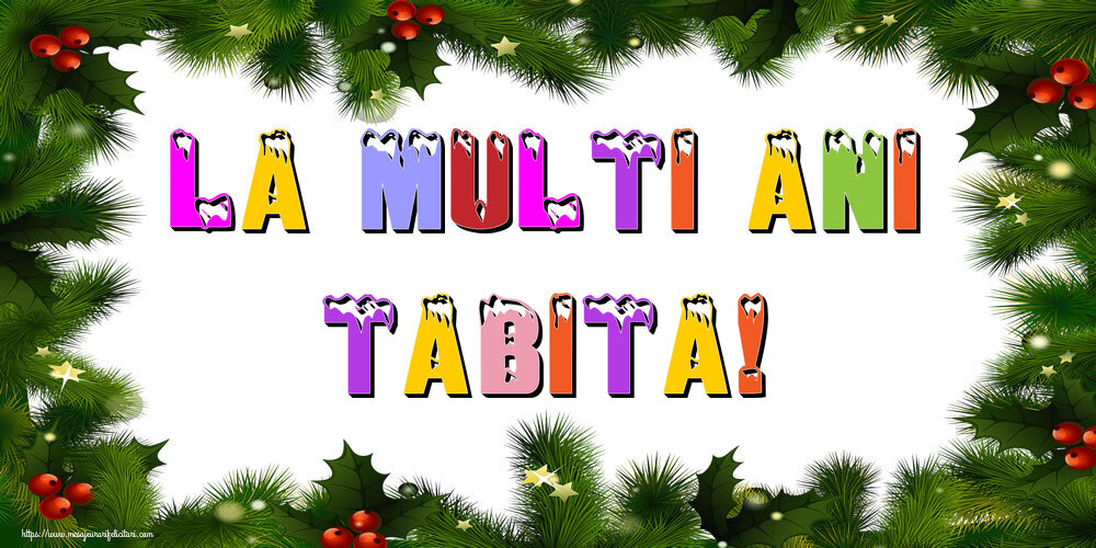Felicitari de Anul Nou - La multi ani Tabita!