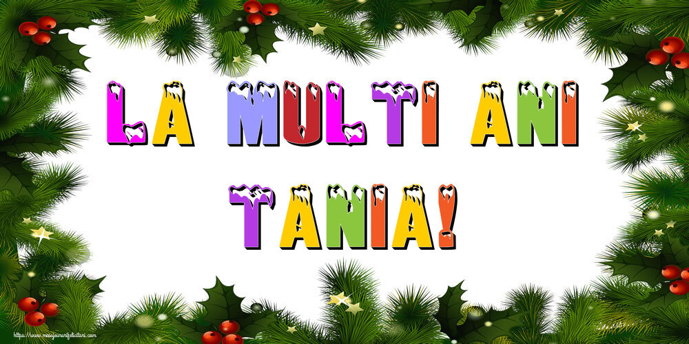 Felicitari de Anul Nou - La multi ani Tania!