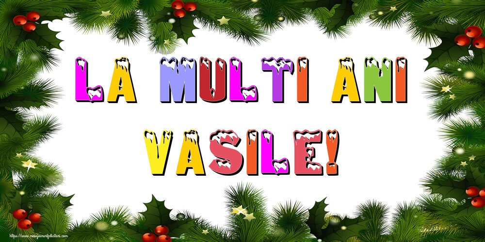  Felicitari de Anul Nou - Brazi | La multi ani Vasile!