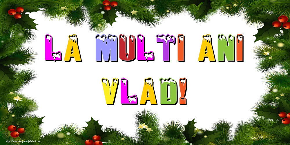 Felicitari de Anul Nou - La multi ani Vlad!