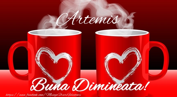 Felicitari de buna dimineata - ☕ Cafea & I Love You | Artemis Buna dimineata