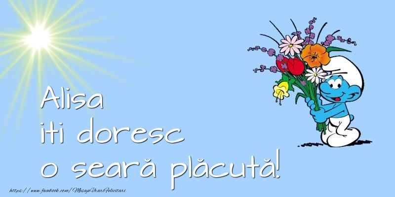 Felicitari de buna seara - Animație & Buchete De Flori & Flori | Alisa iti doresc o seară plăcută!