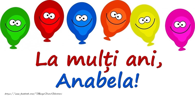 Felicitari pentru copii - La mulți ani, Anabela!