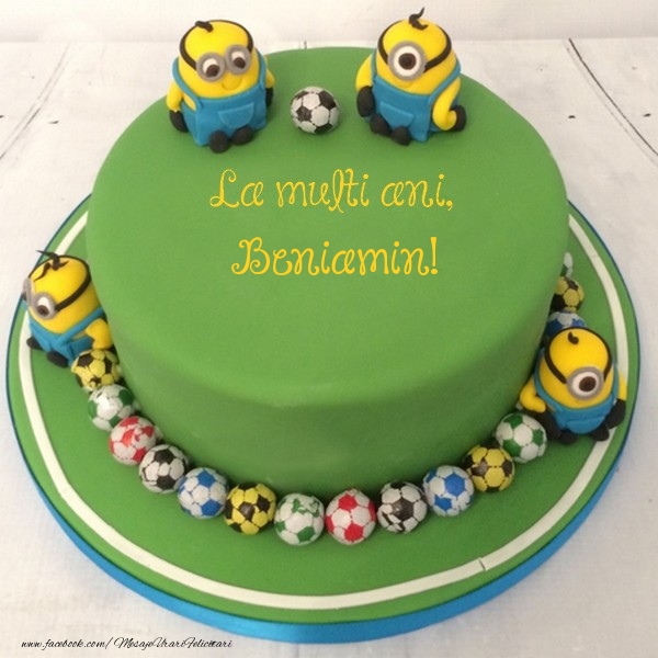 Felicitari pentru copii - Tort | La multi ani, Beniamin!