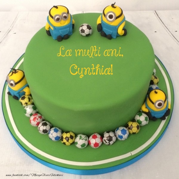 Felicitari pentru copii - Tort | La multi ani, Cynthia!