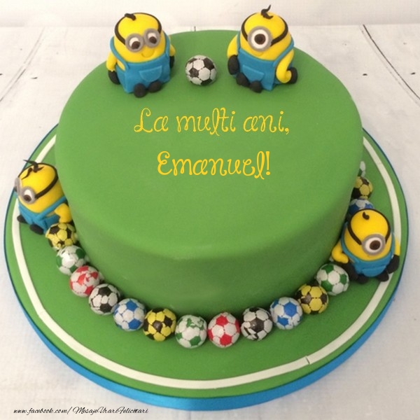Felicitari pentru copii - Tort | La multi ani, Emanuel!