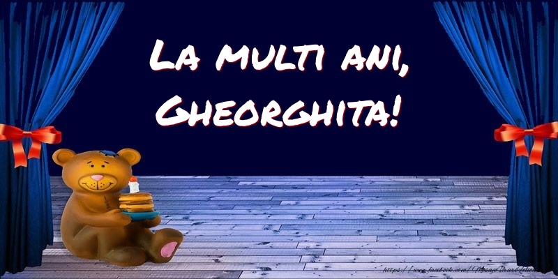 Felicitari pentru copii - Ursuleti | La multi ani, Gheorghita!