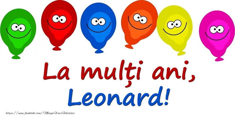 Felicitari pentru copii - La mulți ani, Leonard!