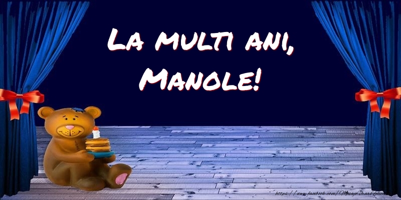  Felicitari pentru copii - Ursuleti | La multi ani, Manole!