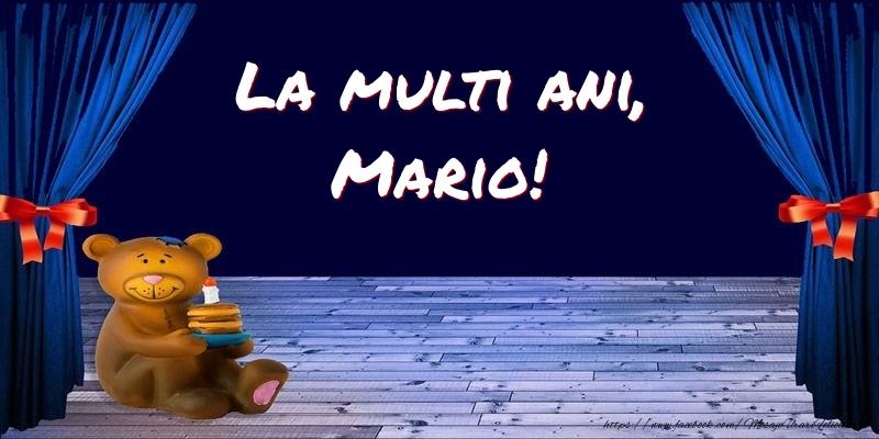 Felicitari pentru copii - Ursuleti | La multi ani, Mario!