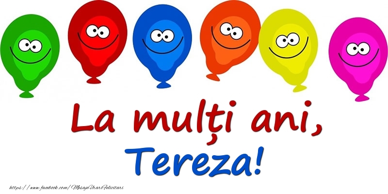 Felicitari pentru copii - La mulți ani, Tereza!
