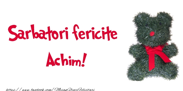 Felicitari de Craciun - Ursuleti | Sarbatori fericite Achim!